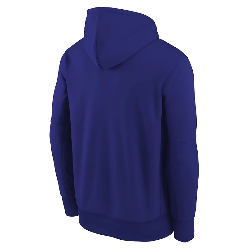 Youth Nike Los Angeles Dodgers Authentic Collection Therma-FIT Hoodie