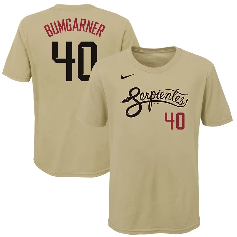 Youth Nike Madison Bumgarner Arizona Diamondbacks City Connect Name Number T-Shirt