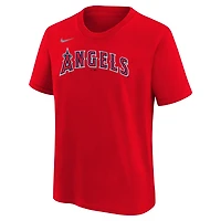 Youth Nike Mike Trout Los Angeles Angels Home Player Name  Number T-Shirt