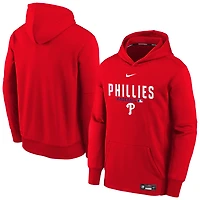 Youth Nike Philadelphia Phillies Authentic Collection Therma-FIT Hoodie