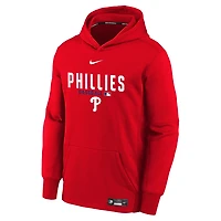 Youth Nike Philadelphia Phillies Authentic Collection Therma-FIT Hoodie