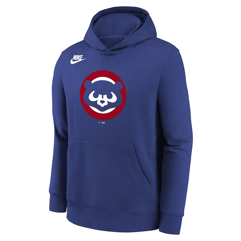 Youth Nike Rush Chicago Cubs Club Fleece Hoodie