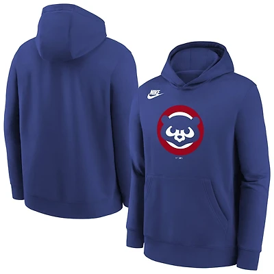 Youth Nike Rush Chicago Cubs Club Fleece Hoodie