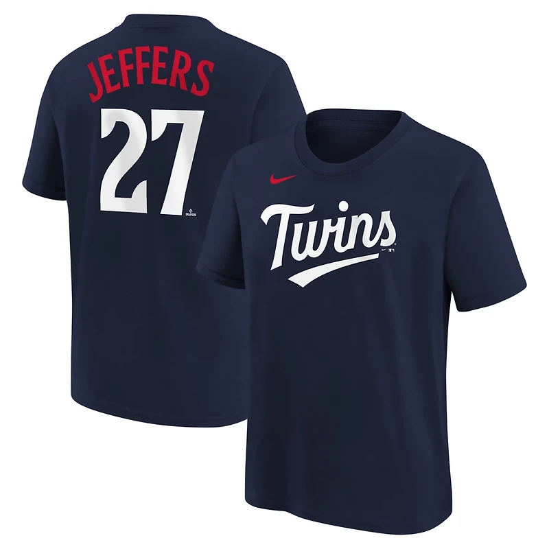 Youth Nike Ryan Jeffers Minnesota Twins Name  Number T-Shirt