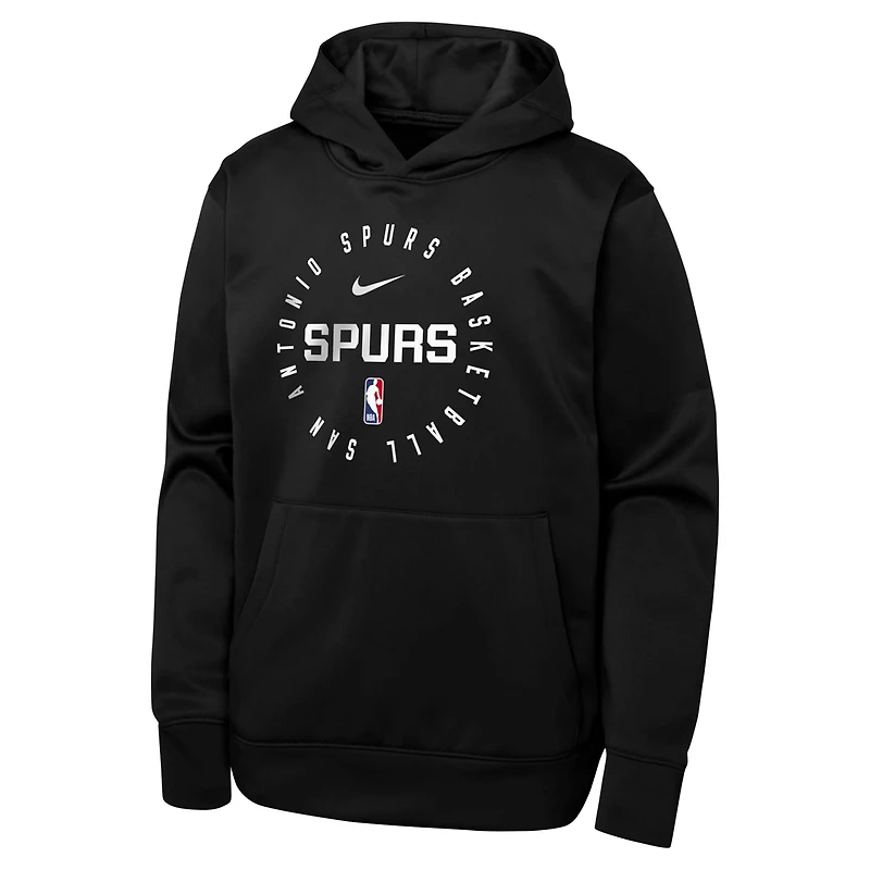 Youth Nike San Antonio Spurs Performance Practice Spotlight Pullover Hoodie
