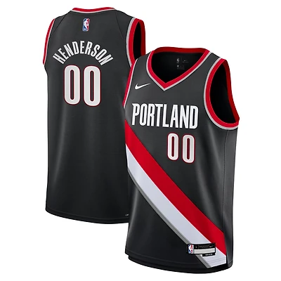 Youth Nike Scoot Henderson Portland Trail Blazers Swingman Jersey - Icon Edition