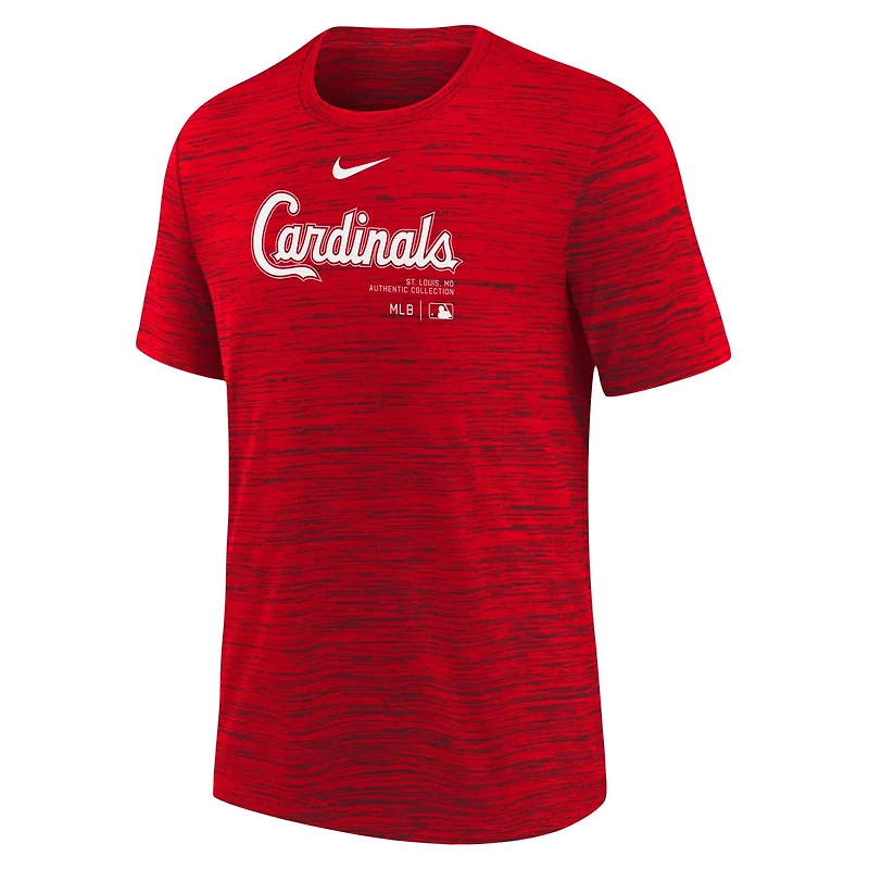 Youth Nike St Louis Cardinals Authentic Collection Practice Performance T-Shirt