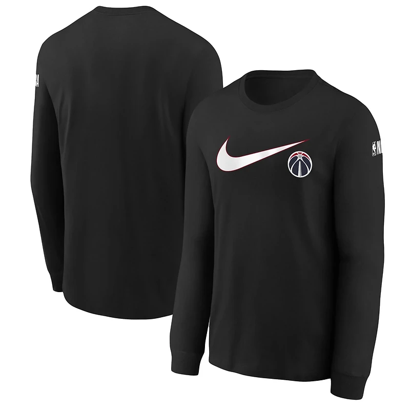 Youth Nike Washington Wizards Swoosh Long Sleeve T-Shirt