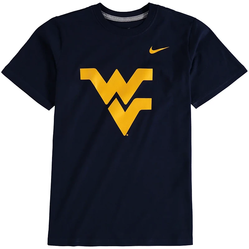 Youth Nike West Virginia Mountaineers Cotton Logo T-Shirt