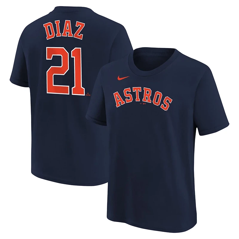 Youth Nike Yainer Diaz Houston Astros Name Number T-Shirt