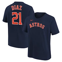 Youth Nike Yainer Diaz Houston Astros Name  Number T-Shirt