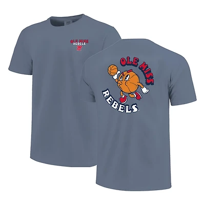 Youth Ole Miss Rebels Comfort Colors Basketball T-Shirt