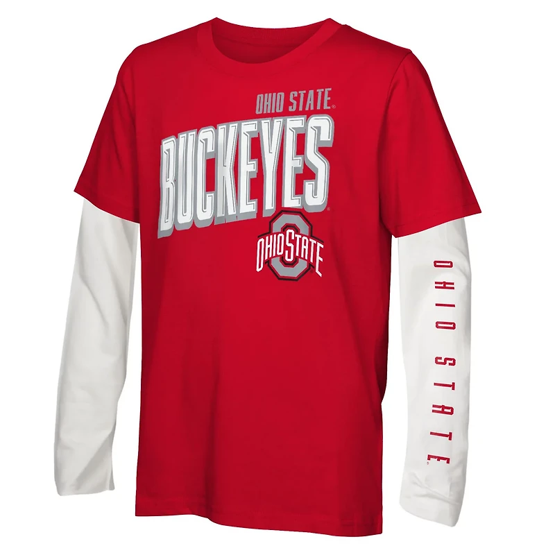 Youth Outerstuff Ohio State Buckeyes The Mix T-Shirt Combo Set