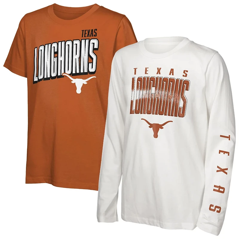 Youth Outerstuff Texas Longhorns The Mix T-Shirt Combo Set