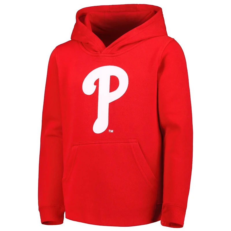 Youth Philadelphia Phillies Team Primary Logo Pullover Hoodie