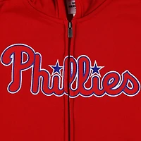 Youth Philadelphia Phillies Wordmark Full-Zip Fleece Hoodie
