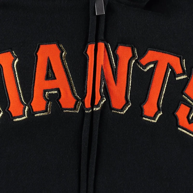 Youth San Francisco Giants Wordmark Full-Zip Fleece Hoodie