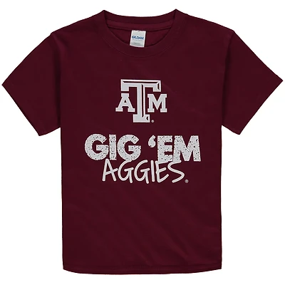 Youth Texas AM Aggies Crew Neck T-Shirt