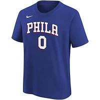 Youth Tyrese Maxey Philadelphia 76ers Icon Name  Number T-Shirt