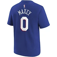 Youth Tyrese Maxey Philadelphia 76ers Icon Name  Number T-Shirt