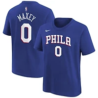 Youth Tyrese Maxey Philadelphia 76ers Icon Name  Number T-Shirt