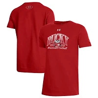 Youth Under Armour Wisconsin Badgers Throwback T-Shirt