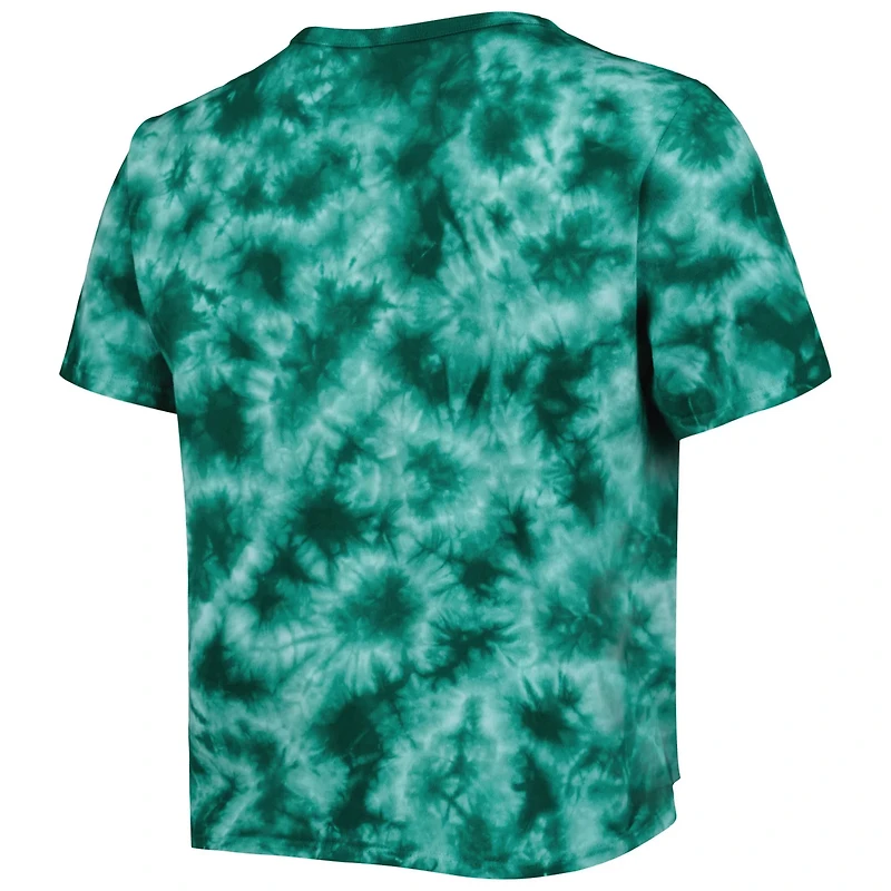 ZooZatz Michigan State Spartans Cloud-Dye Cropped T-Shirt
