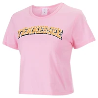 ZooZatz Tennessee Volunteers Gingham Logo Cropped T-Shirt