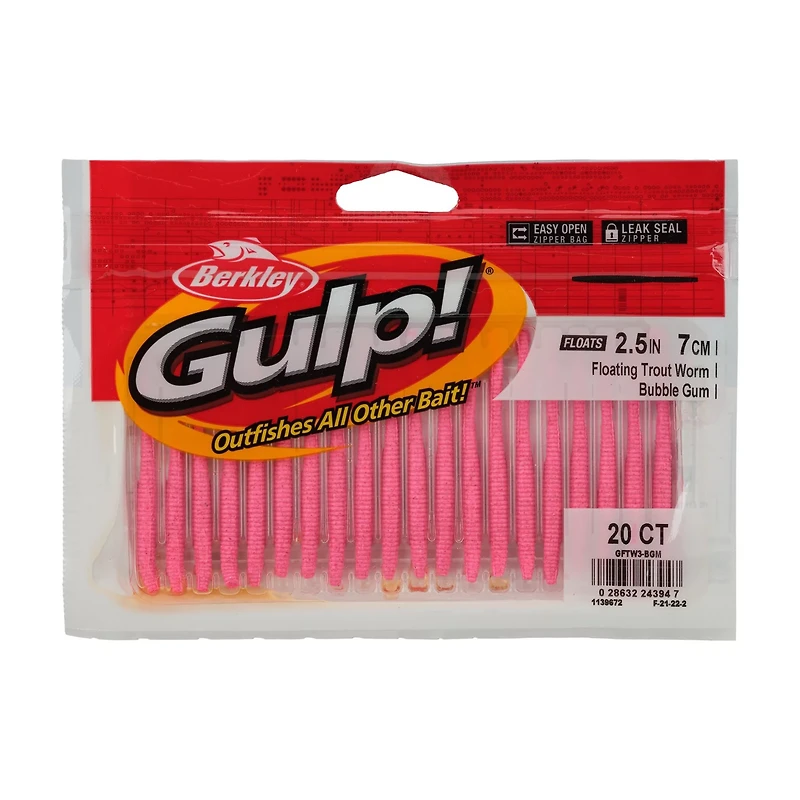 Berkley Gulp 2-1/2 Floating Trout Worms 20-Pack