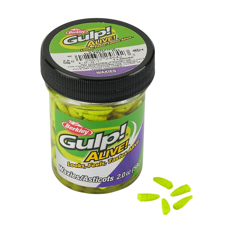 Berkley Gulp Alive 1/2 Waxies Bait Jar