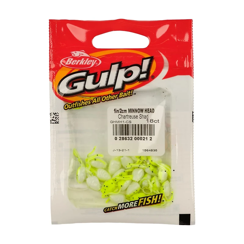 Berkley Gulp! Minnow Head 1 Fathead 18-Pack