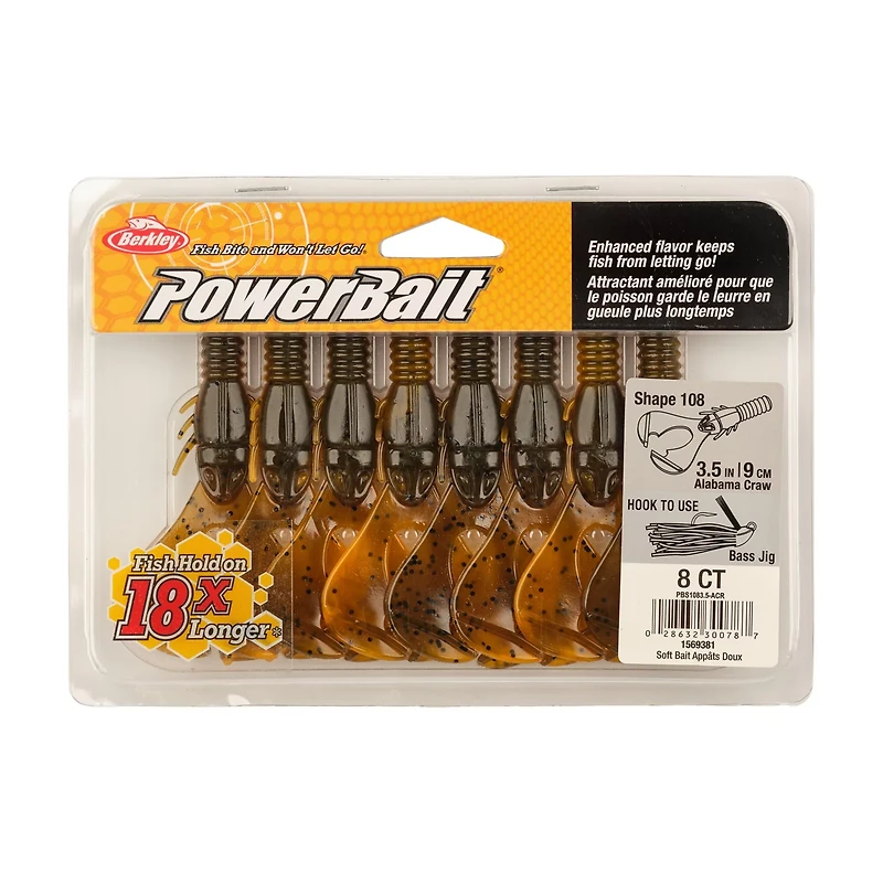 Berkley PowerBait® 3-1/2 Shape 108 Baits 8-Pack
