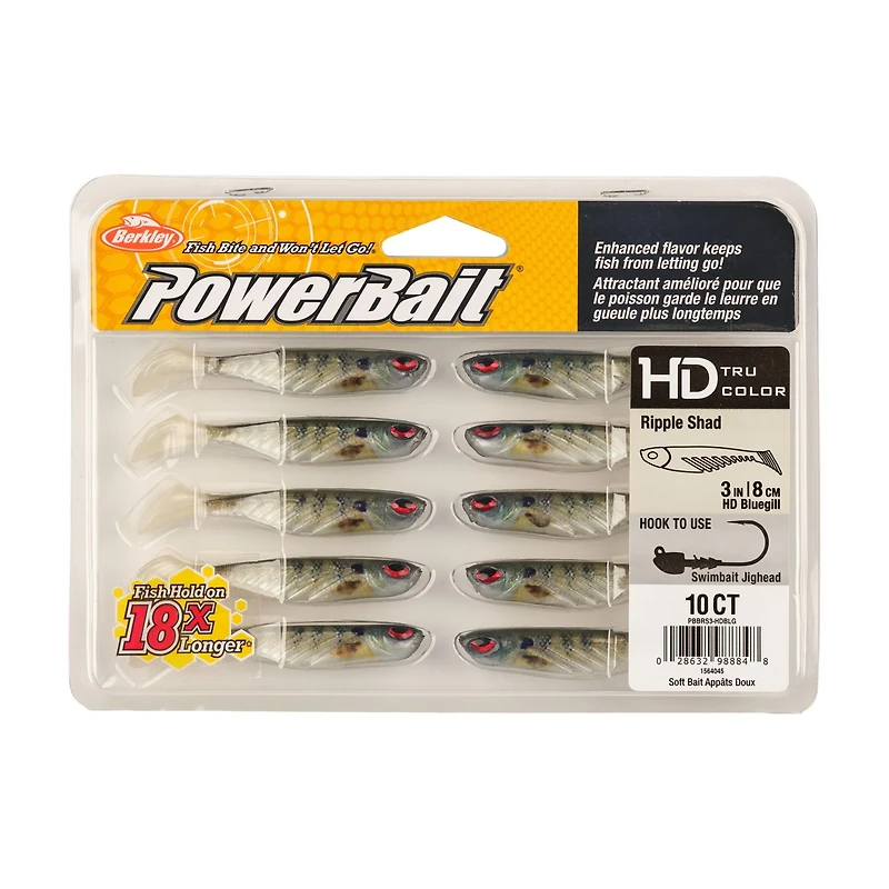Berkley PowerBait® 5 Ripple Shad Baits 4-Pack