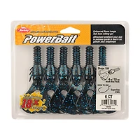 Berkley PowerBait Shape 108 4 Black Blue Fleck Baits 6-Pack