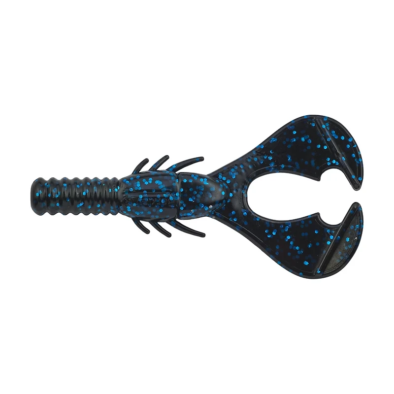 Berkley PowerBait Shape 108 4 Black Blue Fleck Baits 6-Pack