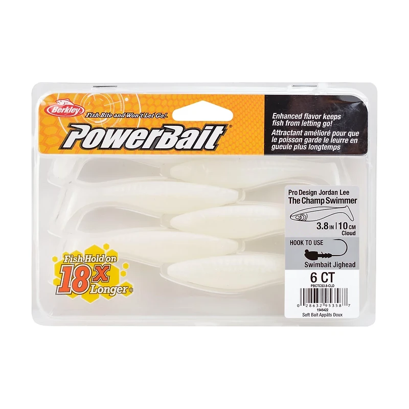 Berkley PowerBait The Champ Swimmer 3.8 inch 6 Pack