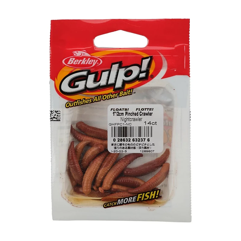 Berkley Gulp! Original Scent 2 in Floating Pinched Crawler 6-Pack