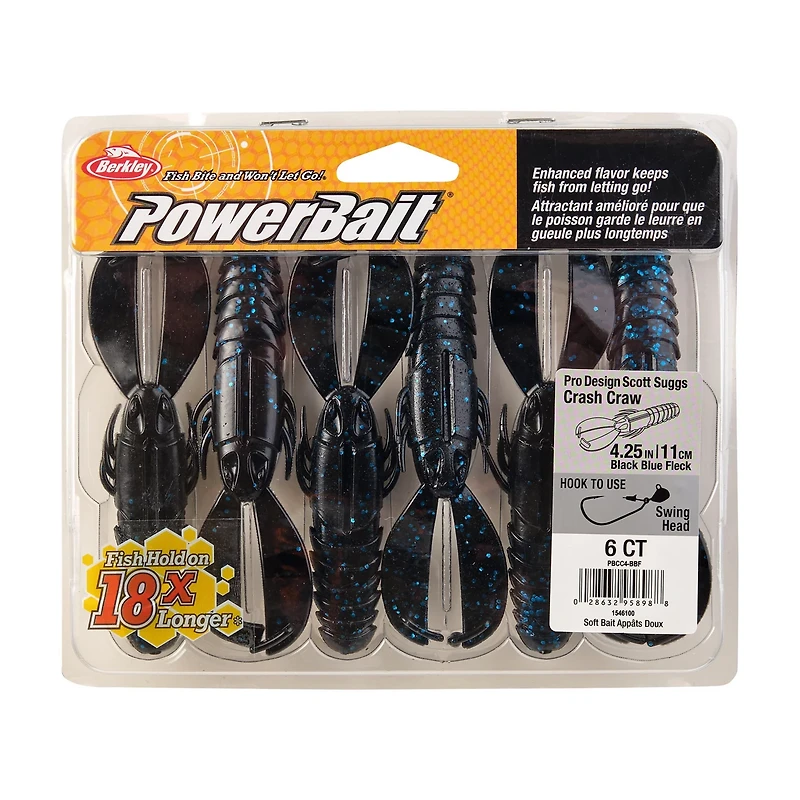 Berkley PowerBait Crash Craw 6 Pack