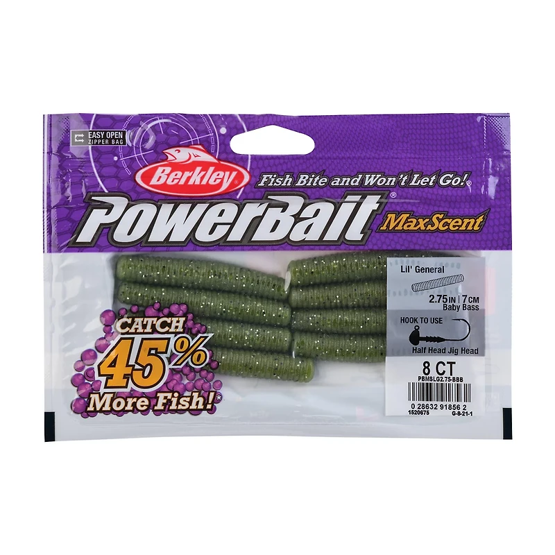 Berkley PowerBait MaxScent Lil' General 2-3/4 8-Pack