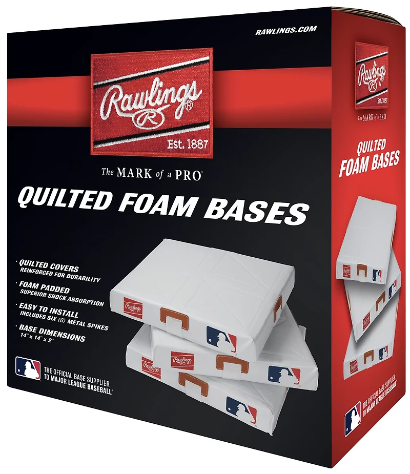 Rawlings Quilted 3-Piece Base Set