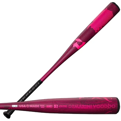 DeMarini 2024 Voodoo One Neon Pink BBCOR Baseball Bat (-3)