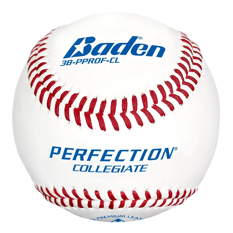 Baden Perfection Collegiate Flat Seam Baseballs 12-Pack