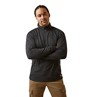Ariat Men's Rebar Gridwork Baselayer 1/4 Zip Top