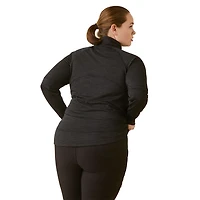 Ariat Women's Rebar Gridwork Baselayer 1/4 Zip Watch Window T-Shirt