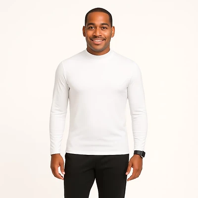 BCG Men's Cold Weather Mock Long Sleeve Top
