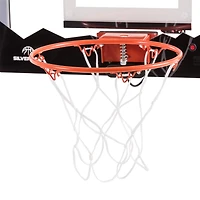 Silverback LED Light-Up Over the Door 18 in. Mini Basketball Hoop