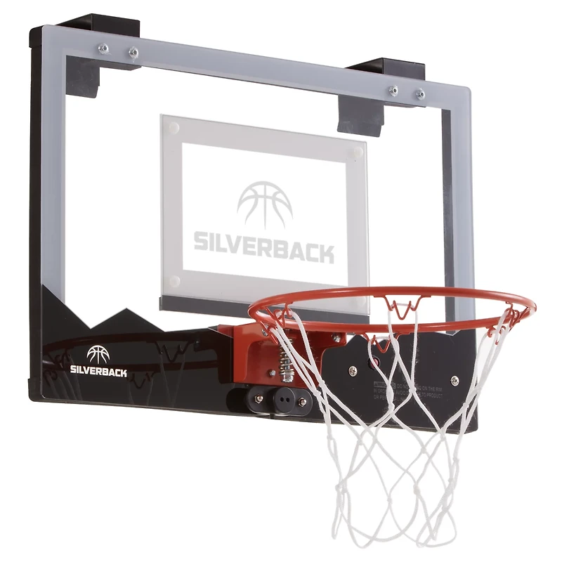 Silverback LED Light-Up Over the Door 18 in. Mini Basketball Hoop