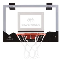 Silverback LED Light-Up Over the Door 18 in. Mini Basketball Hoop