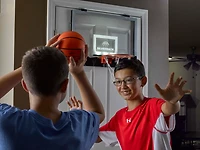 Silverback LED Light-Up Over the Door Mini Basketball Hoop