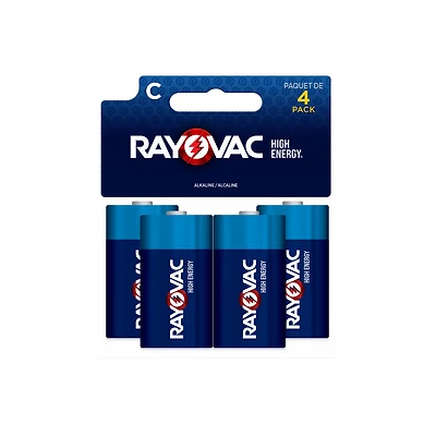 Rayovac C HIGH ENERGY Alkaline Batteries 4-Pack